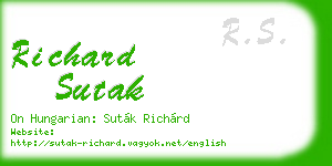 richard sutak business card